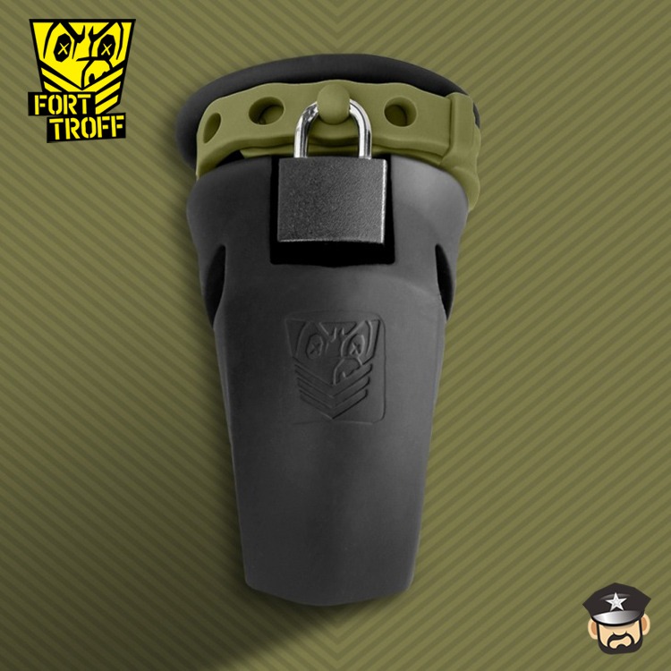 美國 FORT TROFF 奴性養成計畫 舒適j矽膠男用貞操鎖 CUMFORT CHASTITY CAGE 4段調節鬆緊-細節圖7