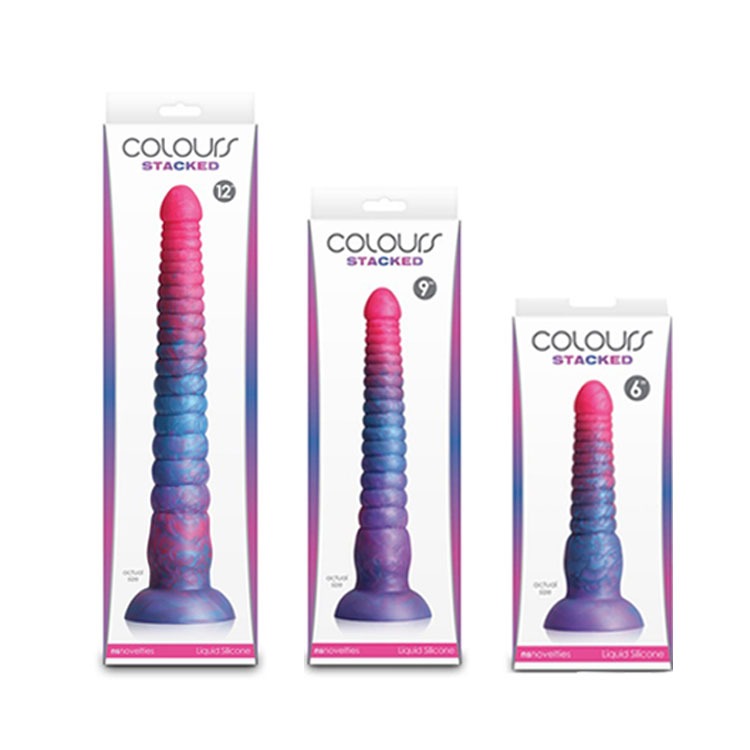 美國 NS NOVELTIES 炫彩疊疊樂 液態矽膠肛塞 COLOURS STACKED ANAL PLUG 初階進階-細節圖2