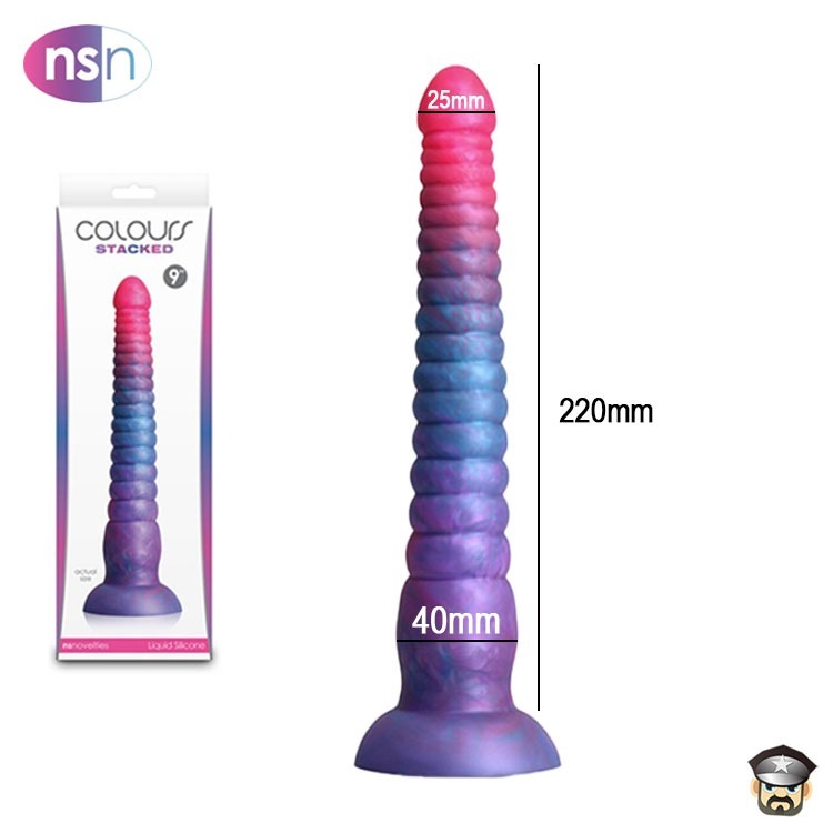 美國 NS NOVELTIES 炫彩疊疊樂 液態矽膠肛塞 COLOURS STACKED ANAL PLUG 初階進階-細節圖7