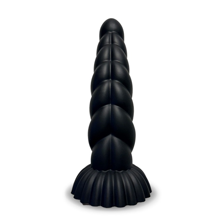 黑色巨根泰坦 14吋液態矽膠陽具龜頭塔 MASSIVE TITAN LIQUID SILICONE COCK-細節圖2