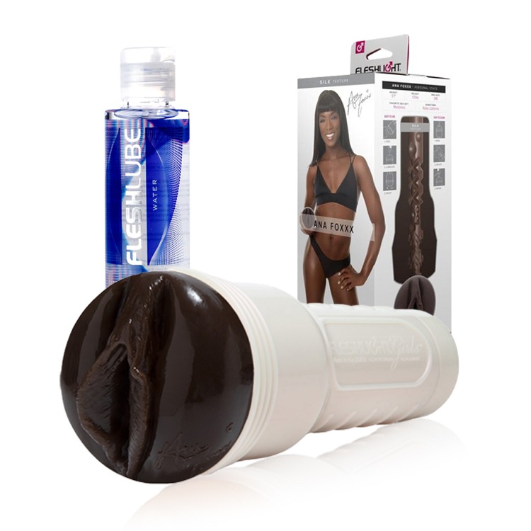 美國 FLESHLIGHT GIRLS 美陰俱樂部 安娜福克斯 美陰自慰器 ANA FOXXX SILK 巧克力超級-規格圖3