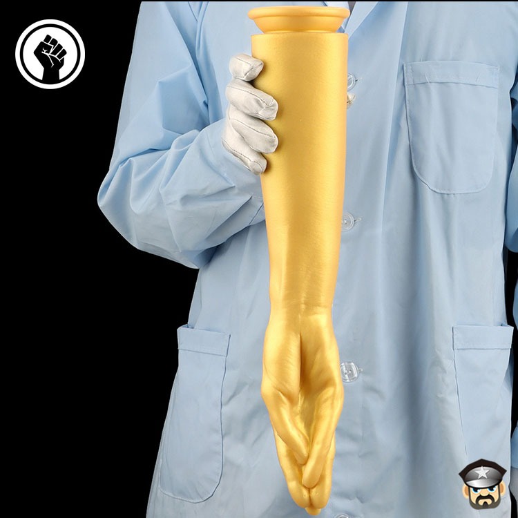 黃金開膛霹靂手 液態矽膠拳交造型肛塞 LIQUID SILICONE ANAL PLUG 一拳入魂 極致爽快-細節圖7