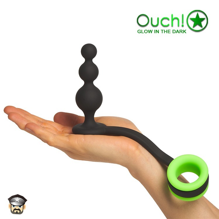 美國 SHOTS OUCH 淫光前後雙嗨 屌環肛塞 BUTT PLUG WITH COCK RING 雙重享受一觸即發-細節圖4