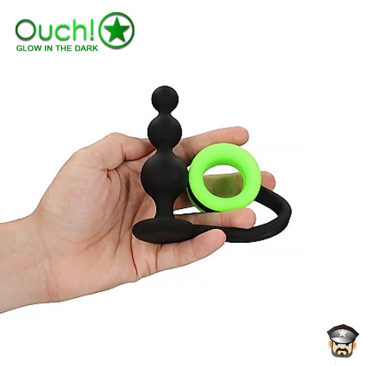 美國 SHOTS OUCH 淫光前後雙嗨 屌環肛塞 BUTT PLUG WITH COCK RING 雙重享受一觸即發-細節圖5