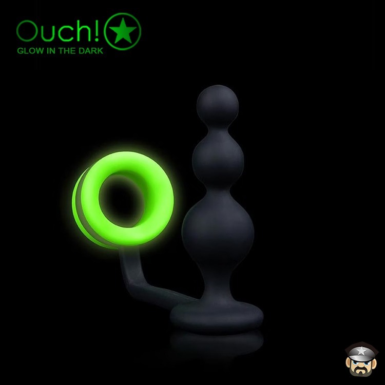 美國 SHOTS OUCH 淫光前後雙嗨 屌環肛塞 BUTT PLUG WITH COCK RING 雙重享受一觸即發-細節圖6