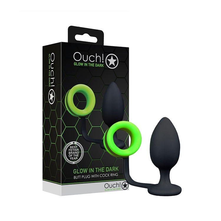 美國 SHOTS OUCH 淫光前後雙嗨 屌環肛塞 BUTT PLUG WITH COCK RING 雙重享受一觸即發-細節圖7