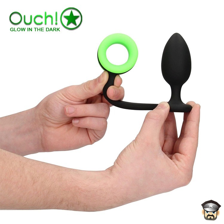 美國 SHOTS OUCH 淫光前後雙嗨 屌環肛塞 BUTT PLUG WITH COCK RING 雙重享受一觸即發-細節圖9