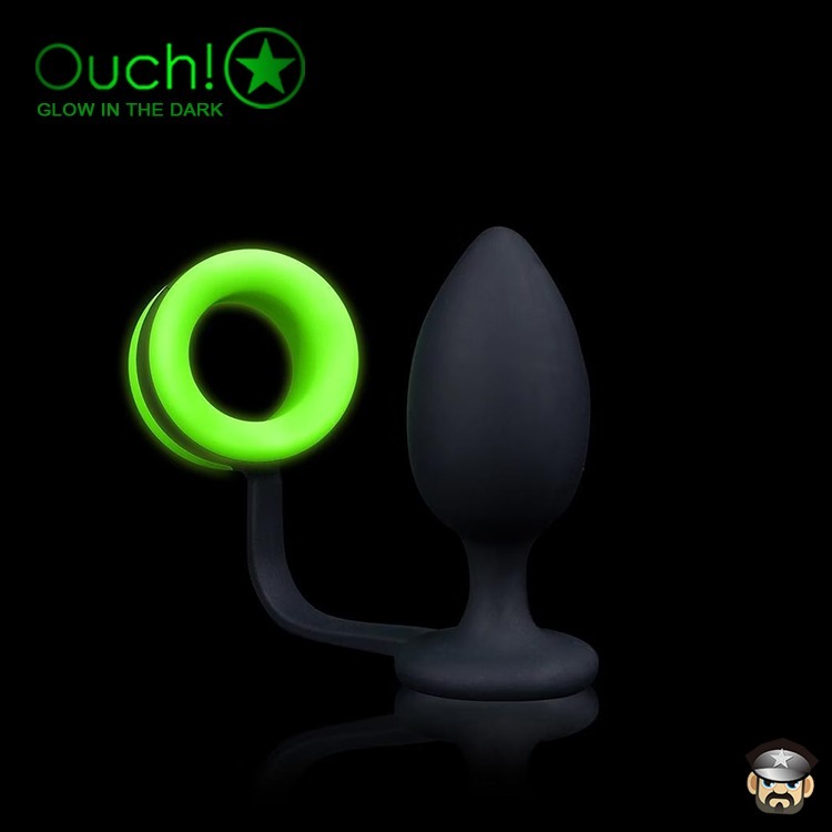 美國 SHOTS OUCH 淫光前後雙嗨 屌環肛塞 BUTT PLUG WITH COCK RING 雙重享受一觸即發-細節圖10