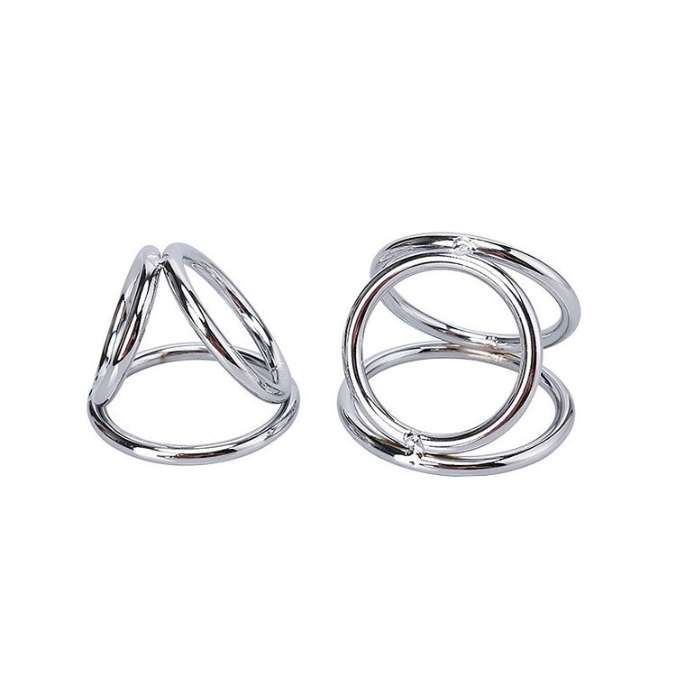 酷兒嚴選 3D立體鋼鐵屌環 THE TRIAD CHAMBER COCK AND BALL RING 集中托高堅挺無比-細節圖2