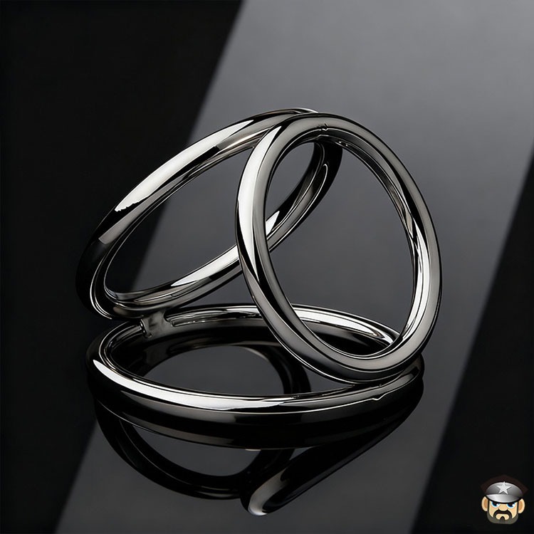 酷兒嚴選 3D立體鋼鐵屌環 THE TRIAD CHAMBER COCK AND BALL RING 集中托高堅挺無比-細節圖6