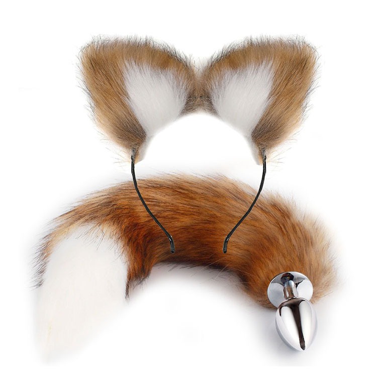 萌寵 動物造型耳朵髮箍尾巴肛塞 COSPLAY EAR AND TAIL PLUG 獸性大發 情慾無法擋-規格圖2