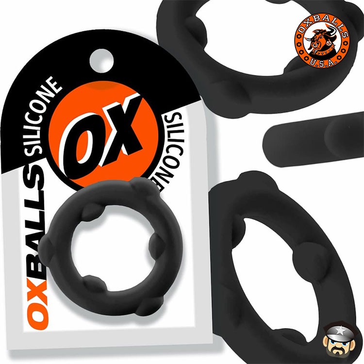 美國OXBALLS 剽悍公牛 液態矽膠超彈鎖精環 SPINNER LIQUID SILICONE COCKRING-細節圖4