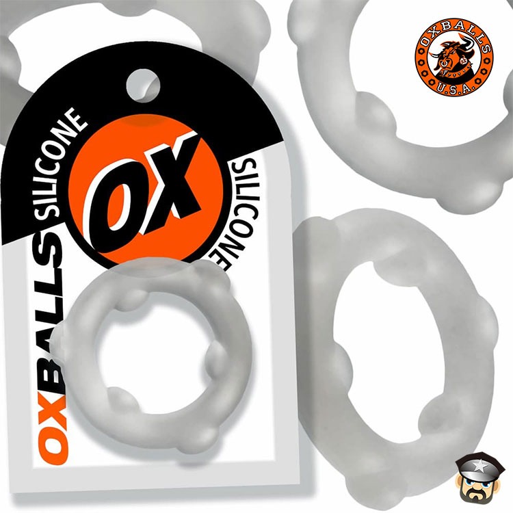 美國OXBALLS 剽悍公牛 液態矽膠超彈鎖精環 SPINNER LIQUID SILICONE COCKRING-細節圖5