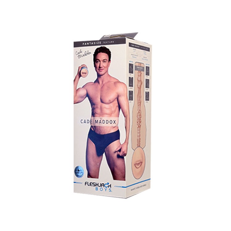 美國 FLESHJACK BOYS 傑克色情G星系列 凱德 馬多克斯 翹臀/豐唇自慰器 CADE MADDOX 巨根-規格圖4