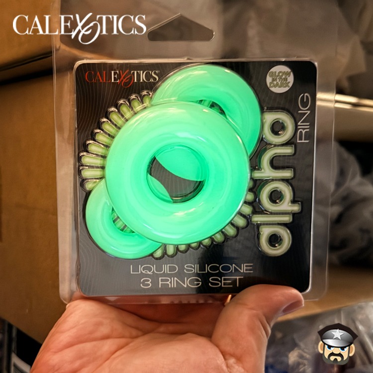 美國 CEN 阿爾法甜甜圈 夜光液態矽膠屌環 ALPHA COCK RING SET 頂級液態矽膠 持久舒適好穿戴-細節圖7