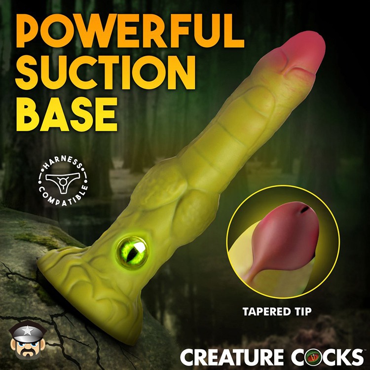 美國 CREATURE COCKS 異獸世界 魔眼艾格液態矽膠震動抽插陽具 EYEGOR THRUSTING 異次元愛-細節圖9