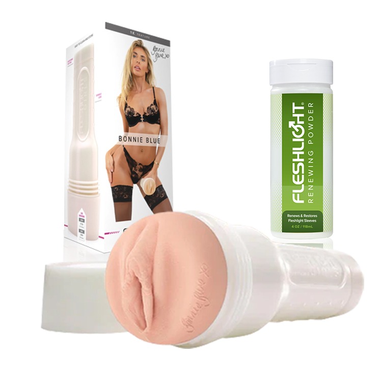 美國 FLESHLIGHT GIRLS 美陰俱樂部 邦妮布魯 美陰自慰器 BONNIE BLUE 1K 公證千人斬女王-規格圖2