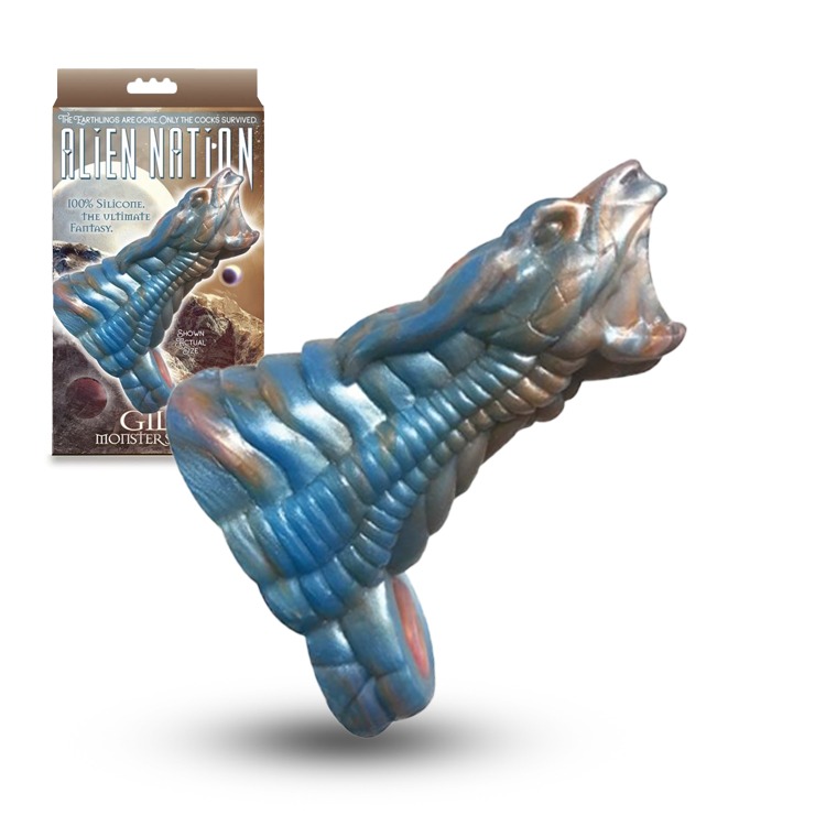 美國 ICON BRANDS 異世界吉拉 液態矽膠開口加長加粗屌套 ALIEN NATION GILA MONSTER-細節圖2