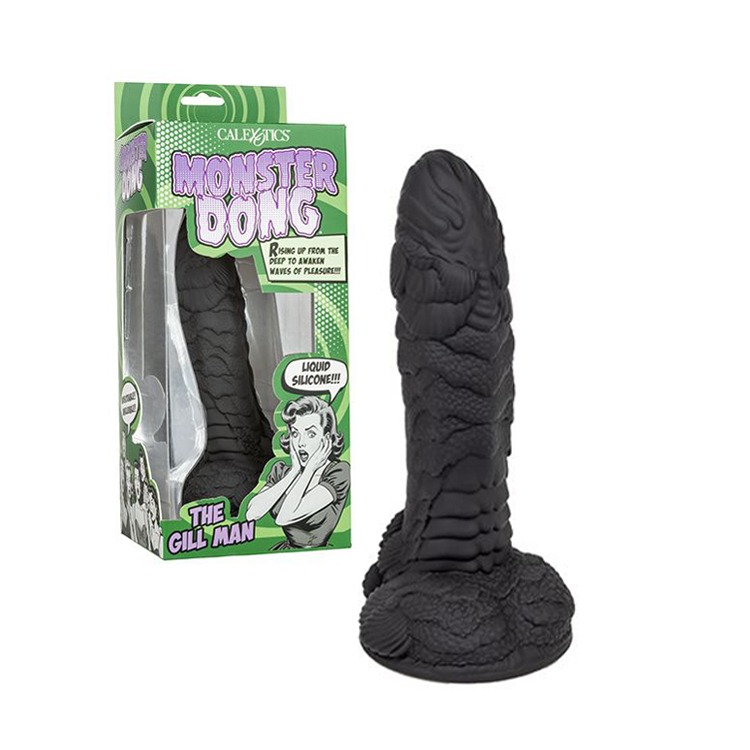 美國 CEN 沼澤魚怪 液態矽膠獸人造型陽具 SILICONE MONSTER DONG THE GILL MAN-細節圖2