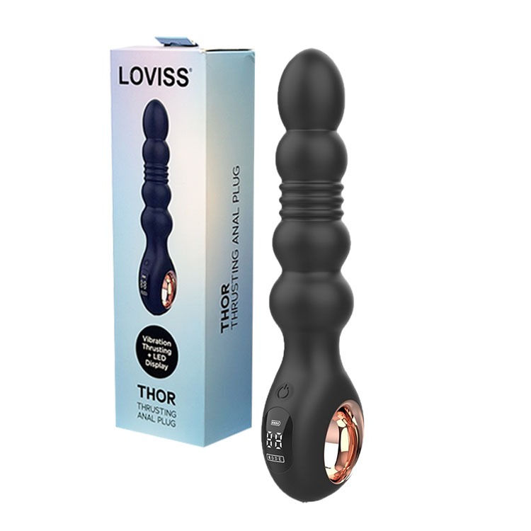 LOVISS 頂太瘋 液晶顯示震動抽插按摩棒 TOPAPA SILICONE THRUSTING MASSAGE 9段-細節圖2