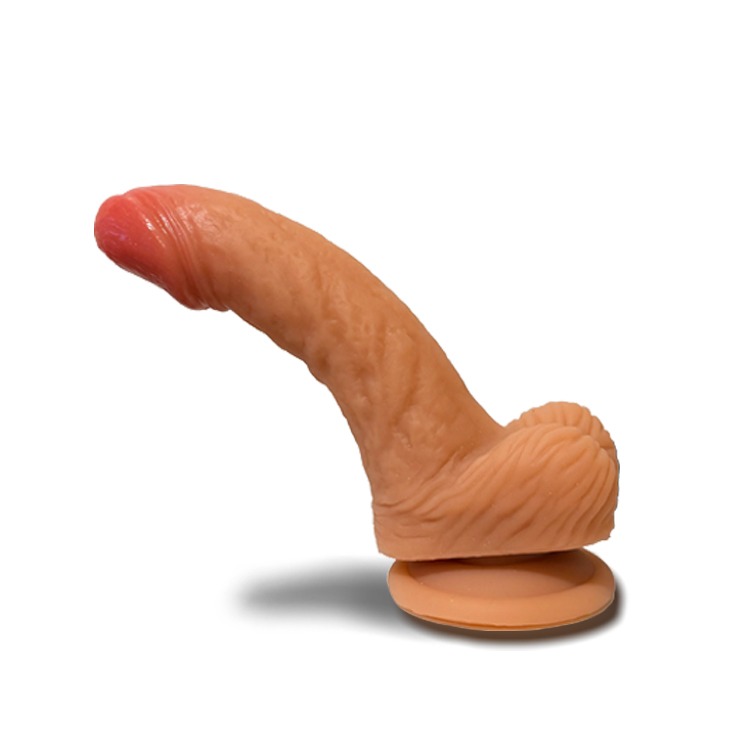 上翹小霸王艾倫 液態矽膠擬真上翹陽具 BEGINNER ALLEN DILDO 適合初心者入門首選款-細節圖2