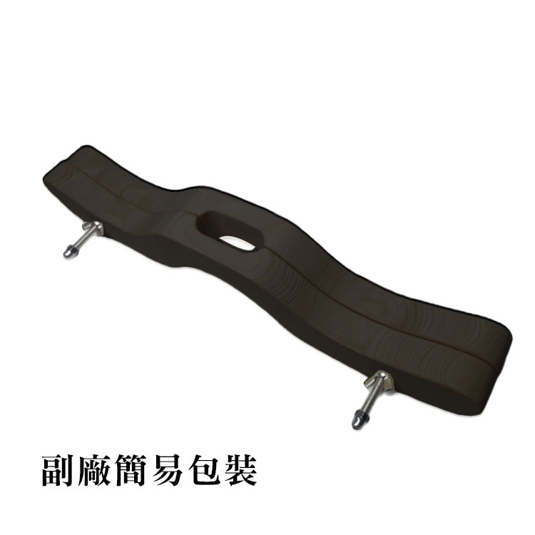 美國 MASTER SERIES 木製睪丸囚籠枷鎖 The Enforcer Black Wooden Humbler-規格圖2