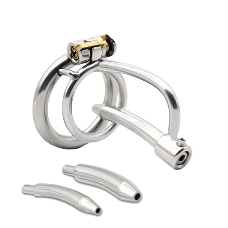 禁慾導尿鳥籠 不鏽鋼尿道貞操鎖 CHASTITY DEVICE 禁慾 尿阻-細節圖2