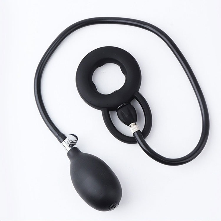 黑圈圈 液態矽膠充氣屌環 INFLATABLE COCK RING BY LIQUID SILICONE-細節圖2