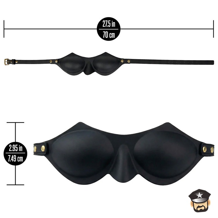 3D格雷 矽膠3D調教眼罩 3D GREY SILICONE BLIND MASK 蒙眼激情 一觸即發 男女皆適用-細節圖3