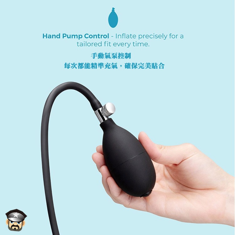 美國 B-VIBE 愛的膨脹 充氣肛塞 後庭擴張訓練 BEADED INFLATABLE ANAL PLUG 初階高階-細節圖6