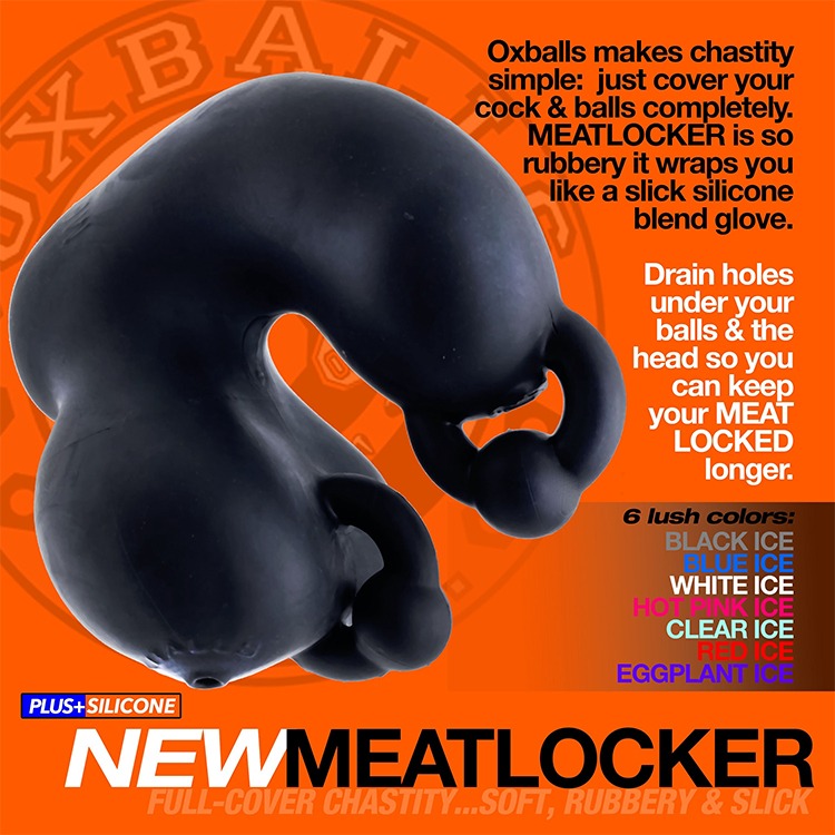 美國 OXBALLS 剽悍公牛 肉蒲團貞操套 陰莖睪丸束縛套 MEATLOCKER CHASTITY COCKRING-細節圖6
