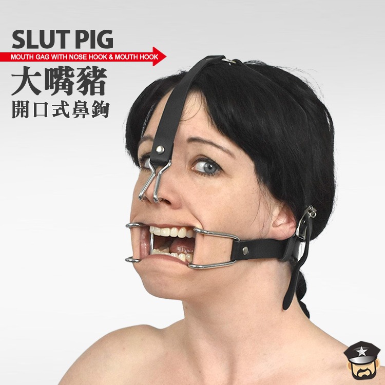 大嘴豬 開口式鼻勾 MOUTH GAG WITH NOSE HOOK & MOUTH HOOK-細節圖6