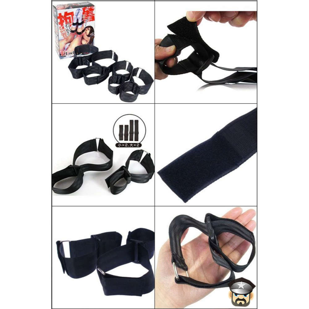 日本A-ONE 雙手雙足束縛串燒輔助帶ELOCK Ecstasy Wrist & Ankle Restraints-細節圖5