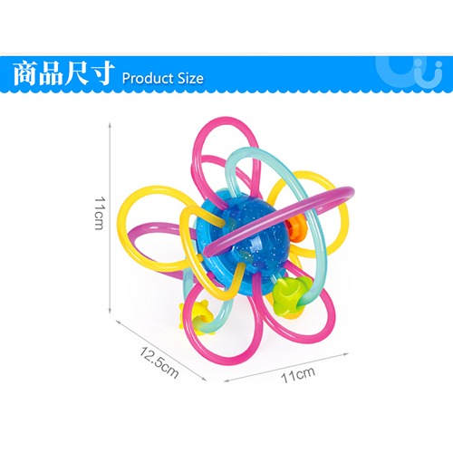 【現貨◆含稅】匯樂 1106A 銀河牙膠球 手抓球 固齒器-細節圖5