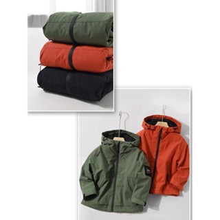 春秋新款中大童連帽抽繩加絨風衣外套/兒童防風防水保暖軟風衣/兒童百搭輕薄款防風外套-規格圖11