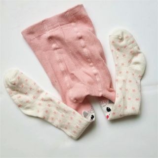 外貿嬰幼兒歐美風純色針織棉褲襪/寶寶春秋可愛貓咪連褲襪/嬰幼兒褲襪-細節圖2