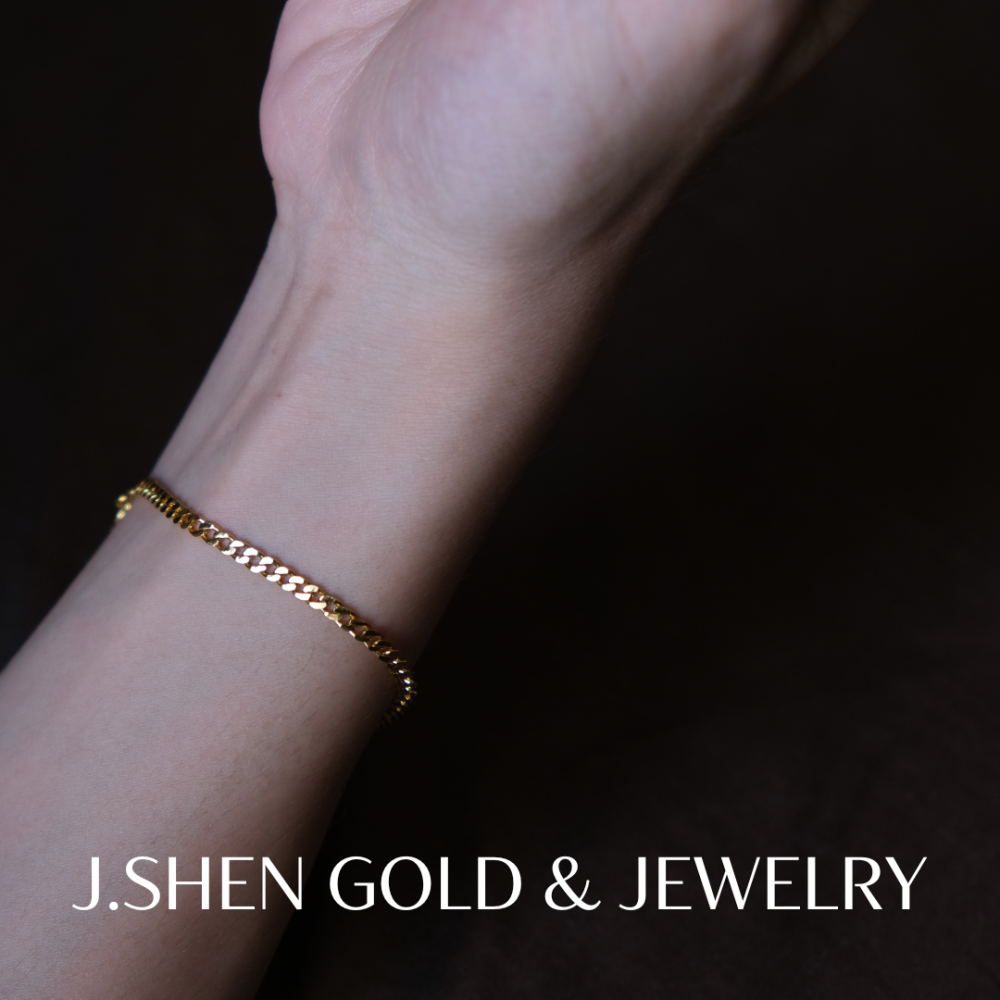 Cuban Link手工單善古巴手鍊【3mm極細款】品牌訂製款𝑵𝒆𝒘! 純金金飾 黃金手鍊 黃金飾品 禮物-細節圖3