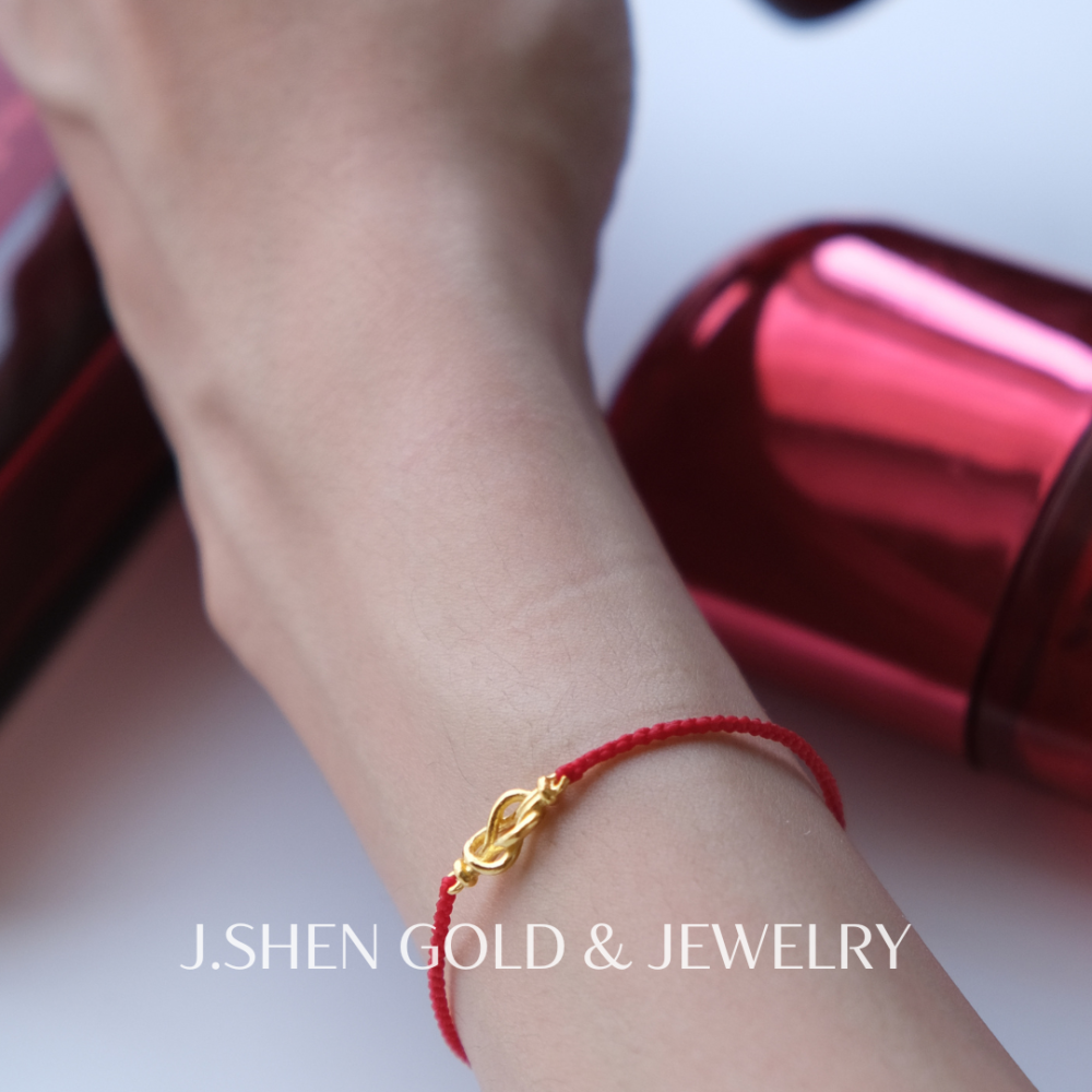 黃金平安平結蠟繩手鍊 黃金手鍊 女生手鍊 男生手鍊 蠟繩手鍊 平安手鍊 黃金平結 黃金飾品 禮物-細節圖3