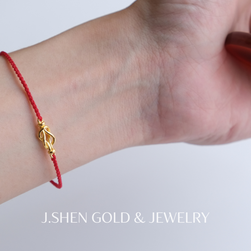 黃金平安平結蠟繩手鍊 黃金手鍊 女生手鍊 男生手鍊 蠟繩手鍊 平安手鍊 黃金平結 黃金飾品 禮物-細節圖4
