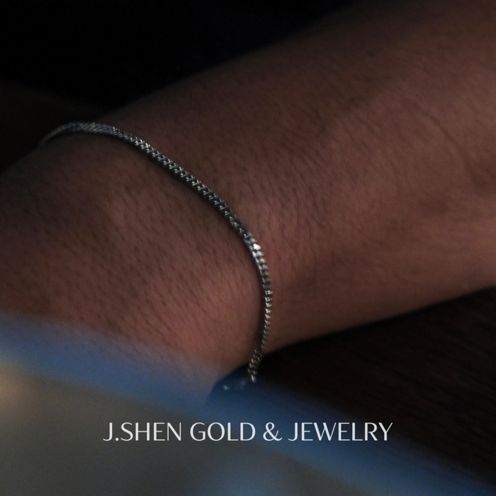 Elite白金古巴手鍊【2mm雅致款】白金古巴手鍊 白金手鍊 白金單善古巴手鍊 白金PT950 白金飾品 禮物-細節圖2