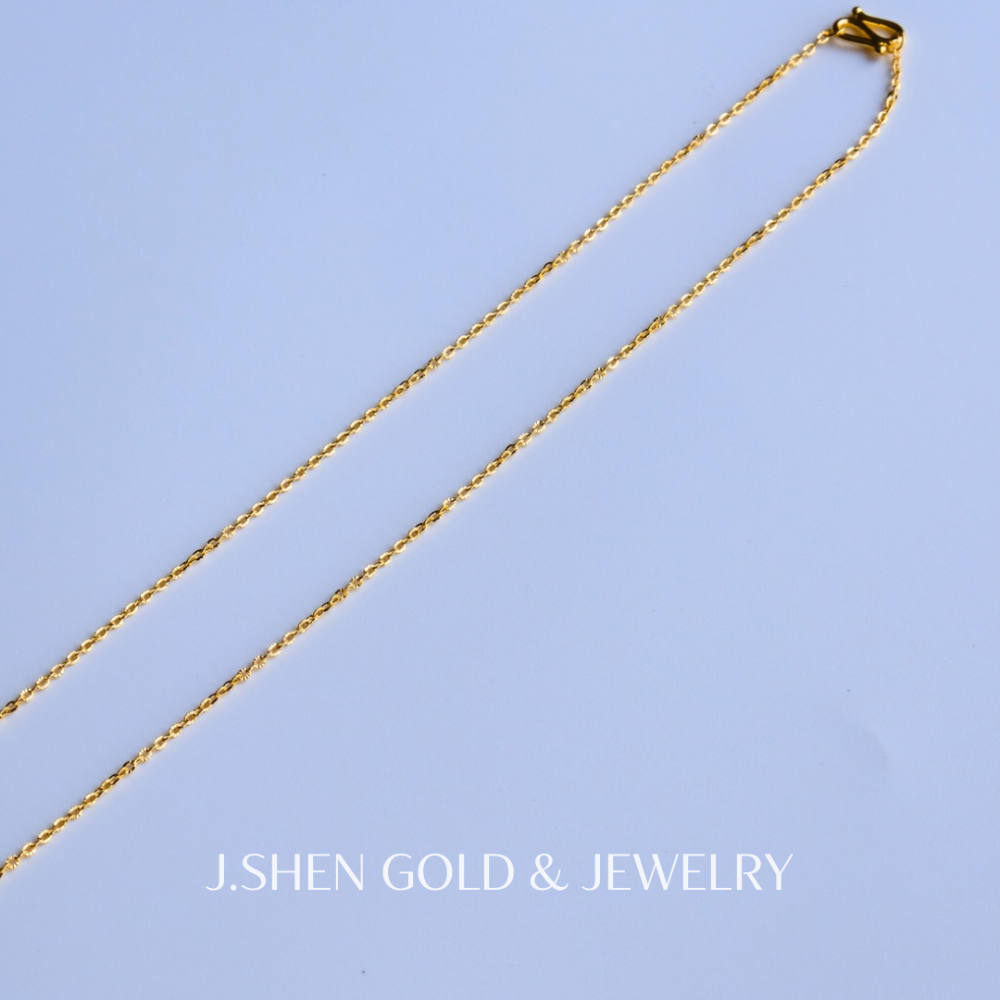 【金光閃耀】小太陽黃金項鍊 純金項鍊 純金金飾 黃金飾品 禮物-細節圖4