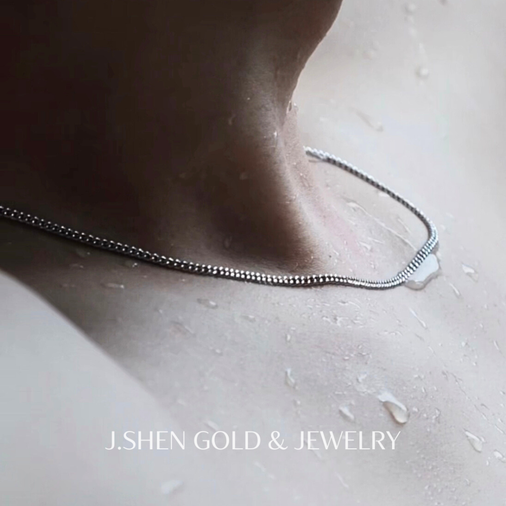 Cuban Link系列-白金單善古巴項鍊 白金項鍊 鉑金項鍊 單善項鍊 白金飾品 禮物-細節圖3