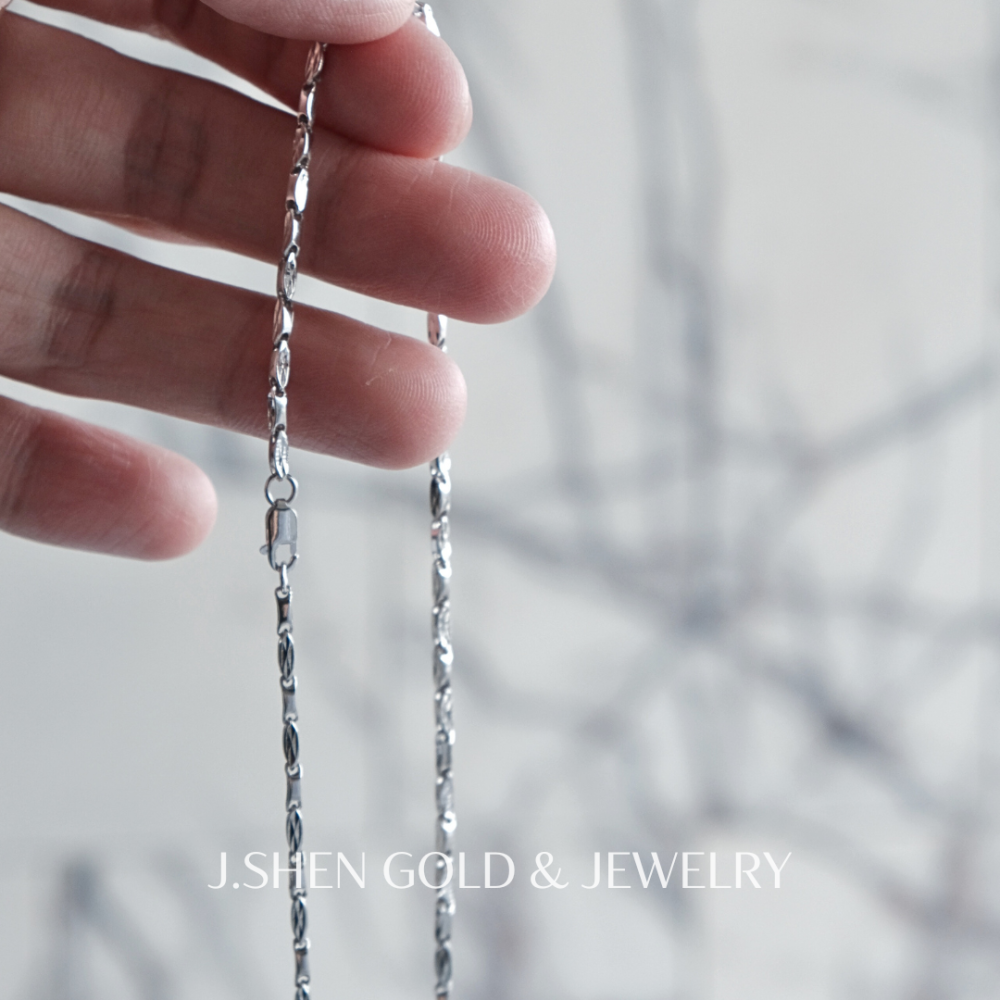 Stellar Link白金銀霜星鍊 白金項鍊 鉑金項鍊 白金飾品 禮物-細節圖4