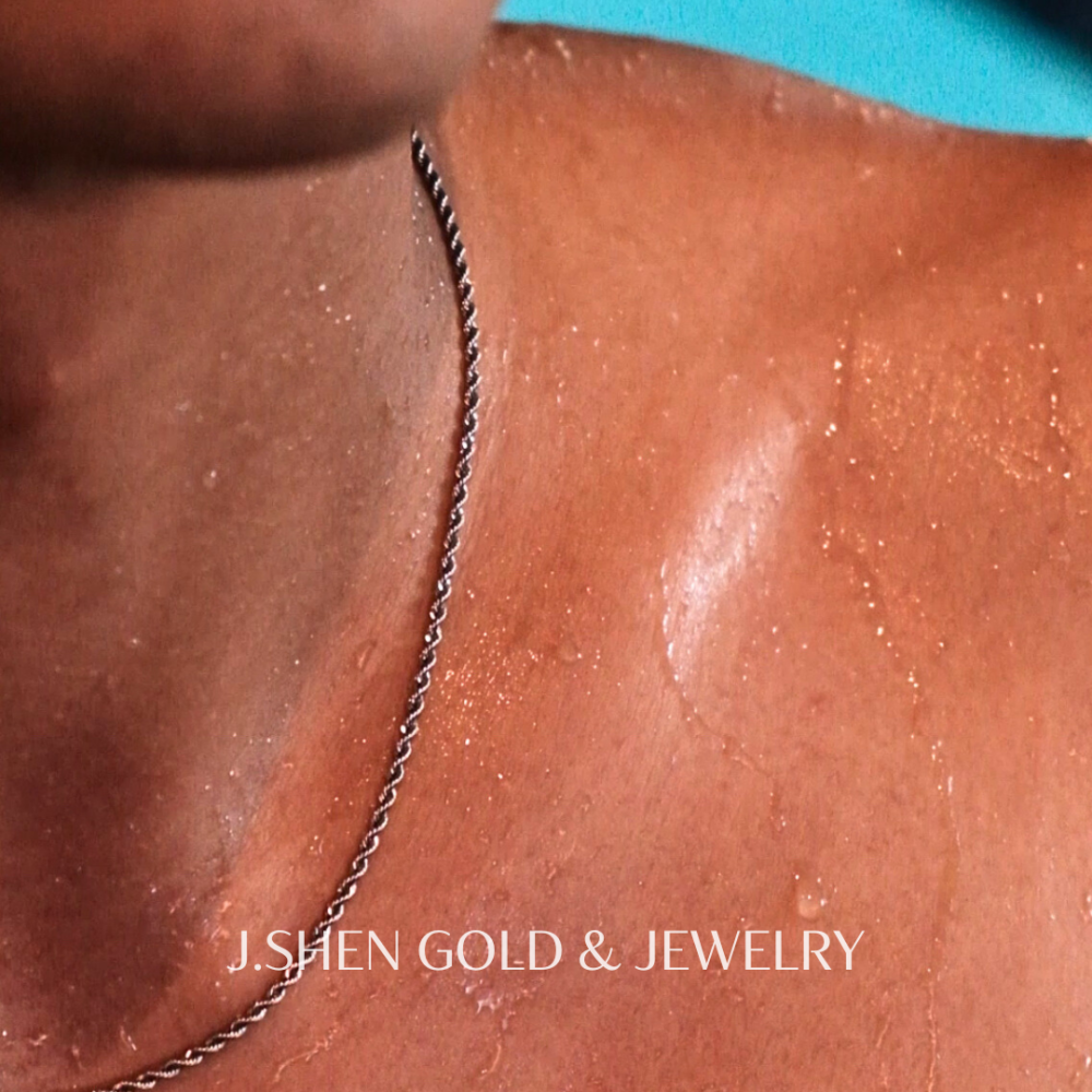 Tidal Twist白金麻花潮旋項鍊 白金項鍊 白金麻花項鍊 鉑金項鍊 白金飾品 禮物-細節圖2