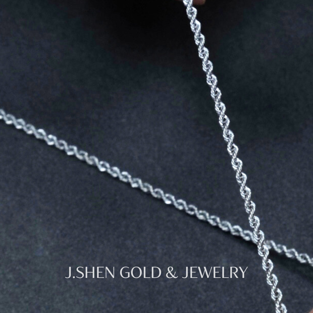 Tidal Twist白金麻花潮旋項鍊 白金項鍊 白金麻花項鍊 鉑金項鍊 白金飾品 禮物-細節圖3