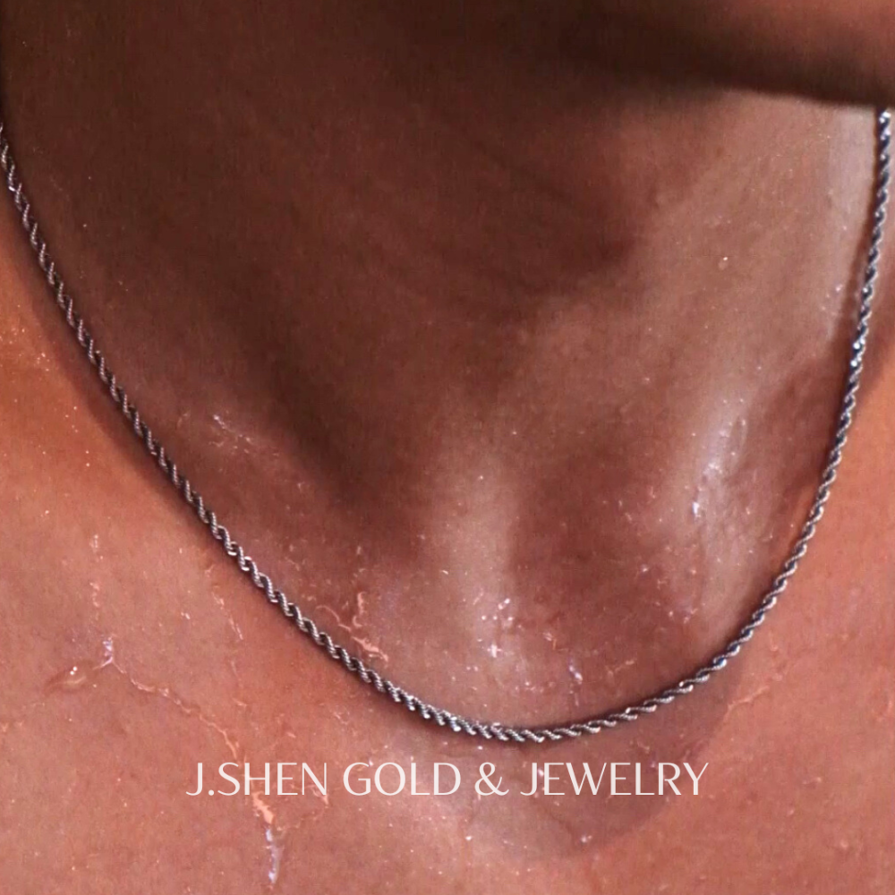 Tidal Twist白金麻花潮旋項鍊 白金項鍊 白金麻花項鍊 鉑金項鍊 白金飾品 禮物-細節圖5