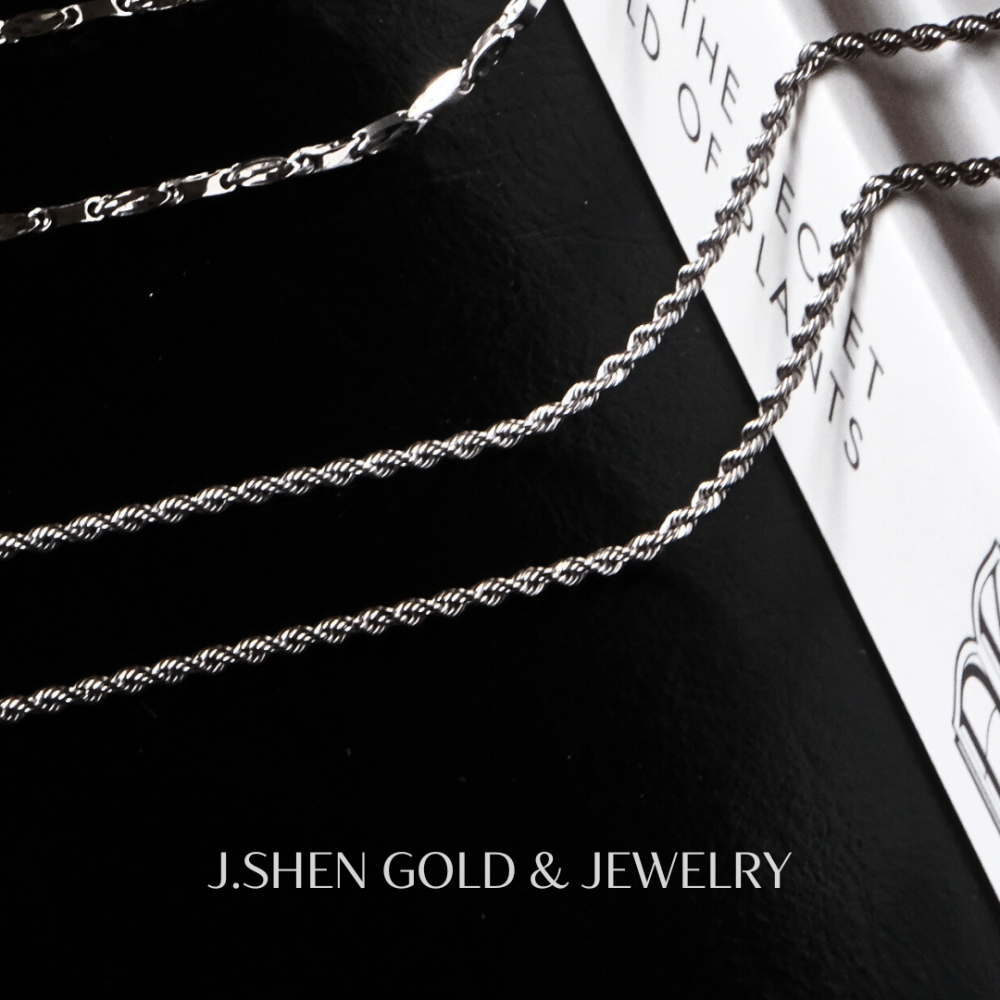 Tidal Twist白金麻花潮旋項鍊 白金項鍊 白金麻花項鍊 鉑金項鍊 白金飾品 禮物-細節圖7