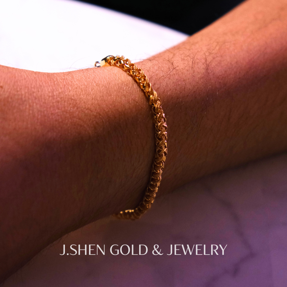 Unity新式文武黃金手鍊 黃金手鍊 文武鍊 純金金飾 黃金飾品 禮物-細節圖4