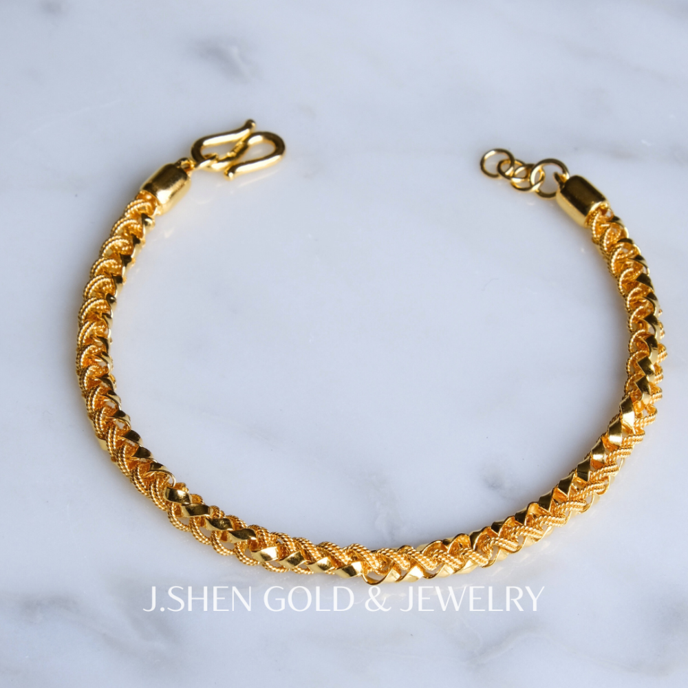 Unity新式文武黃金手鍊 黃金手鍊 文武鍊 純金金飾 黃金飾品 禮物-細節圖5