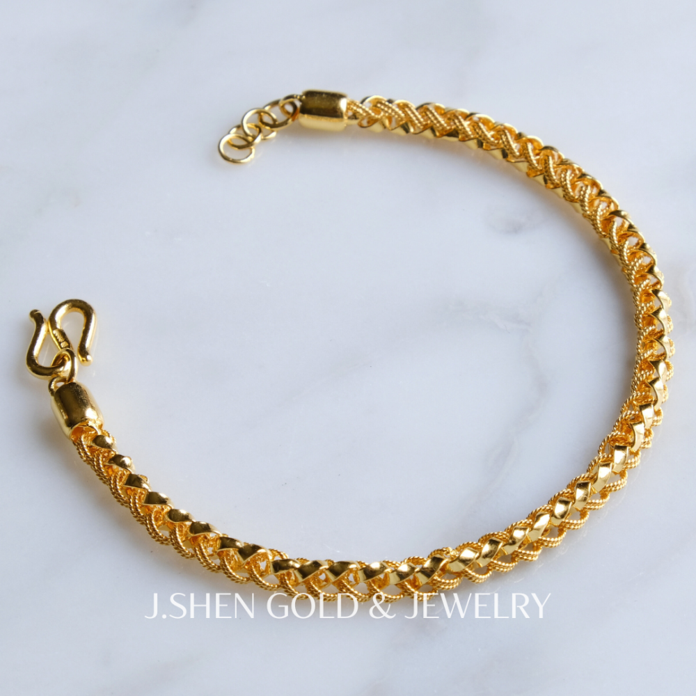 Unity新式文武黃金手鍊 黃金手鍊 文武鍊 純金金飾 黃金飾品 禮物-細節圖6